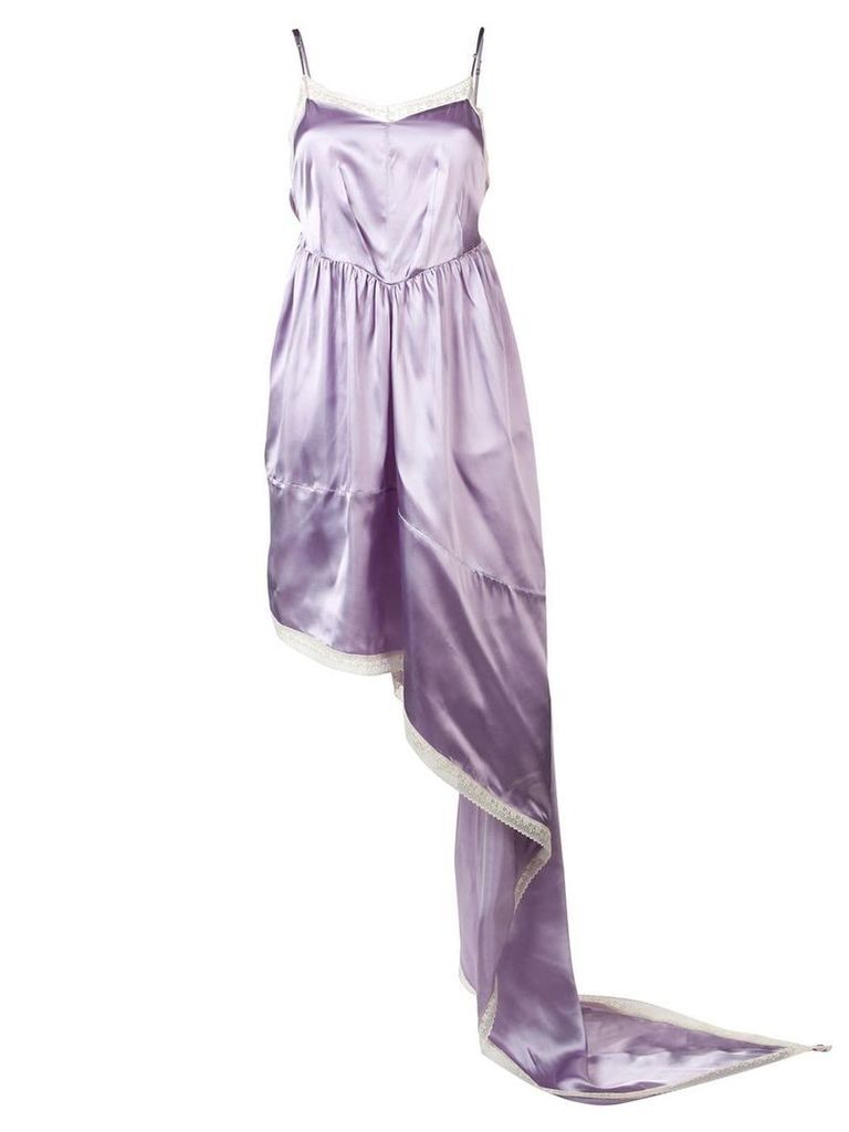 Mm6 Maison Margiela asymmetric flared dress - Purple