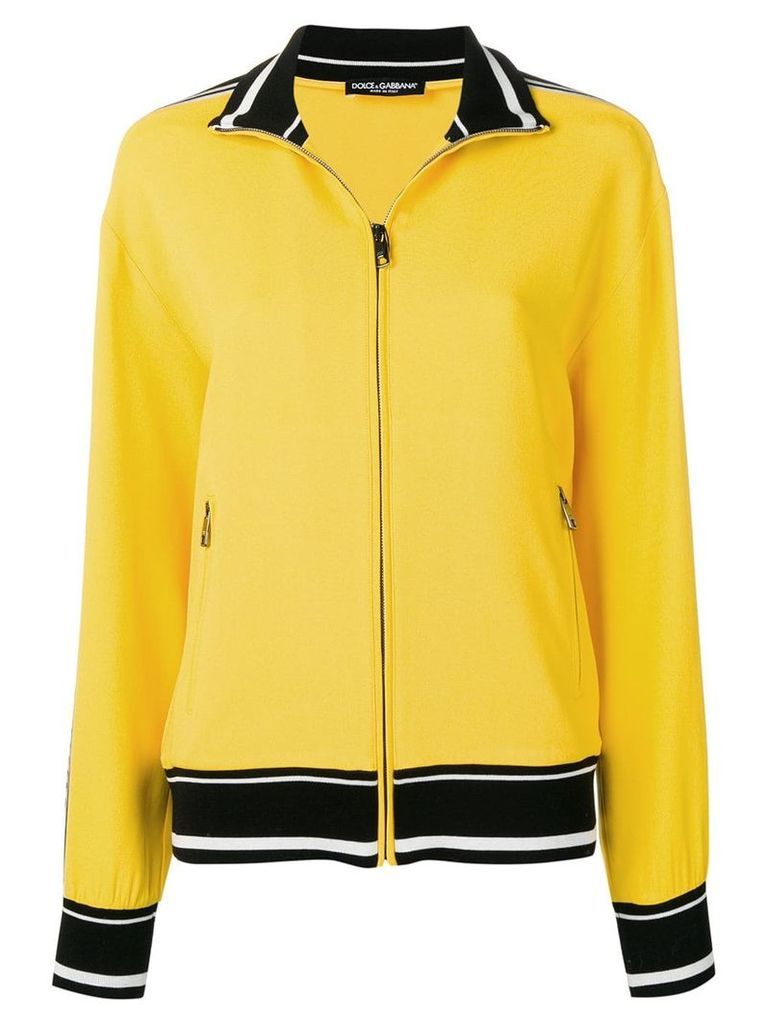 Dolce & Gabbana contrast stripe jacket - Yellow
