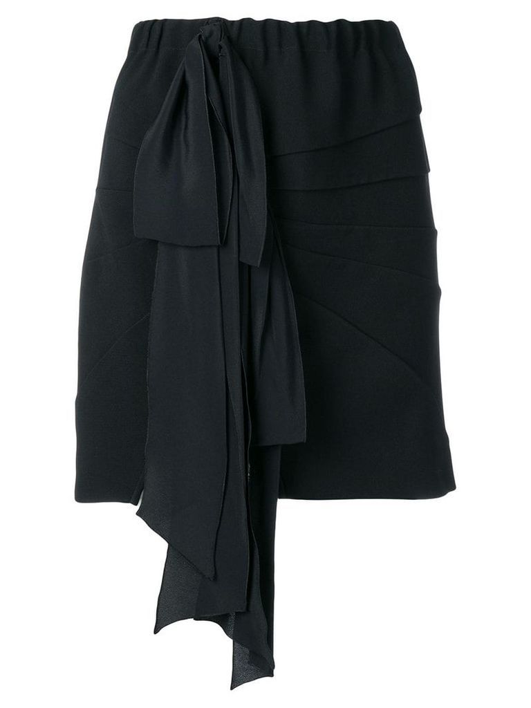 Nº21 ribbon panelled mini skirt - Black