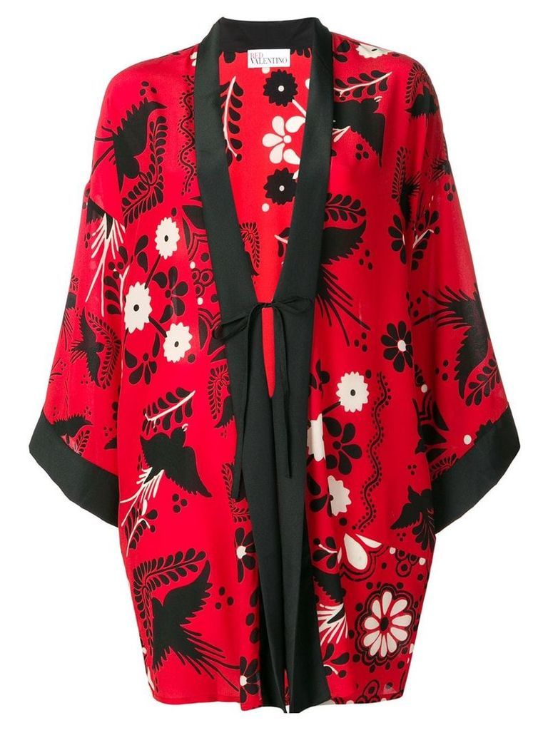 Red Valentino floral print kimono - Mmo Fiamma