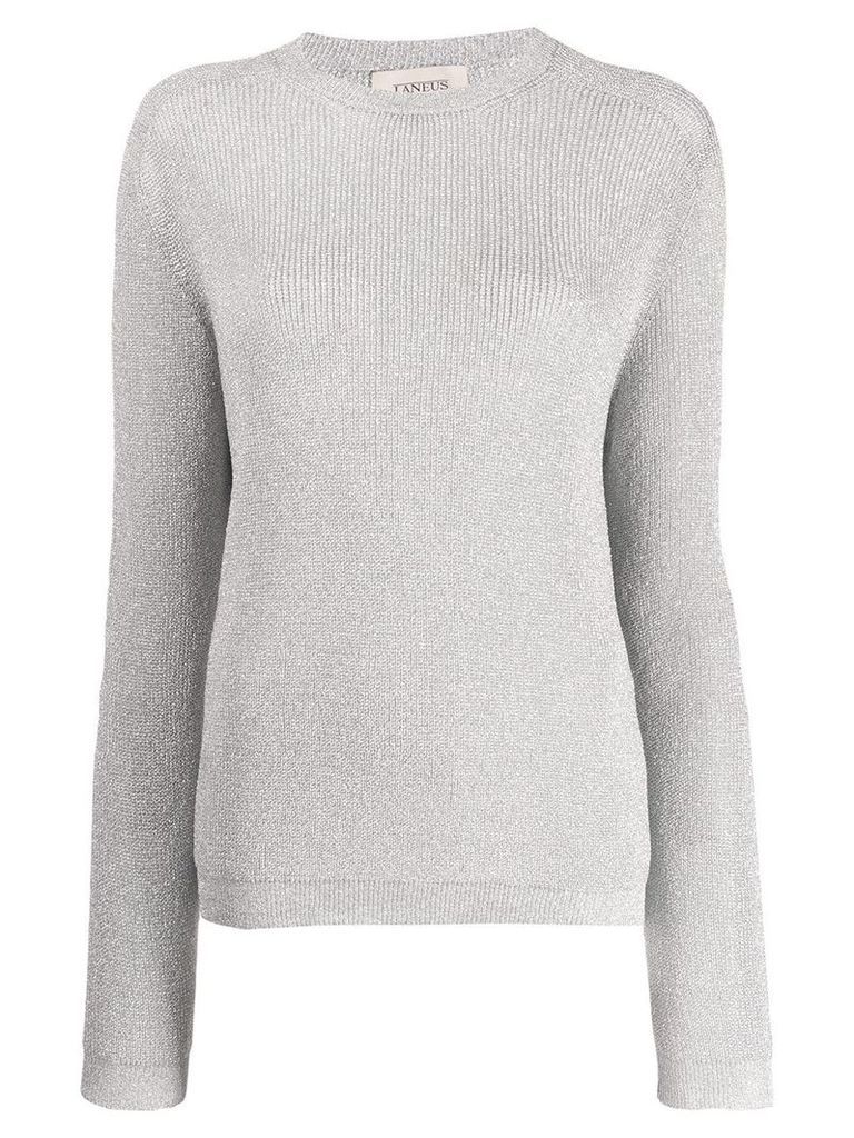 Laneus classic knit sweater - SILVER