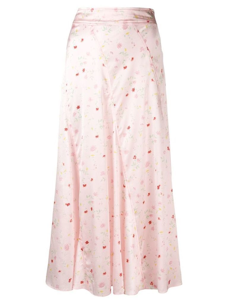 GANNI floral skirt - PINK