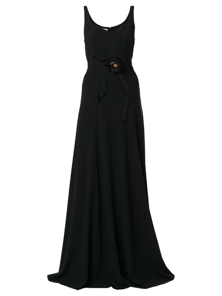 Gucci floral embellished gown - Black