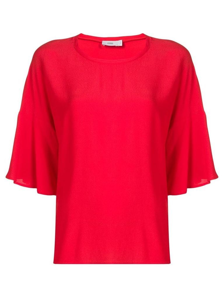 Closed oversized blouse - Red