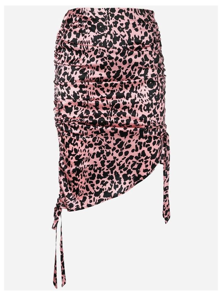 Laneus leopard print skirt - PINK