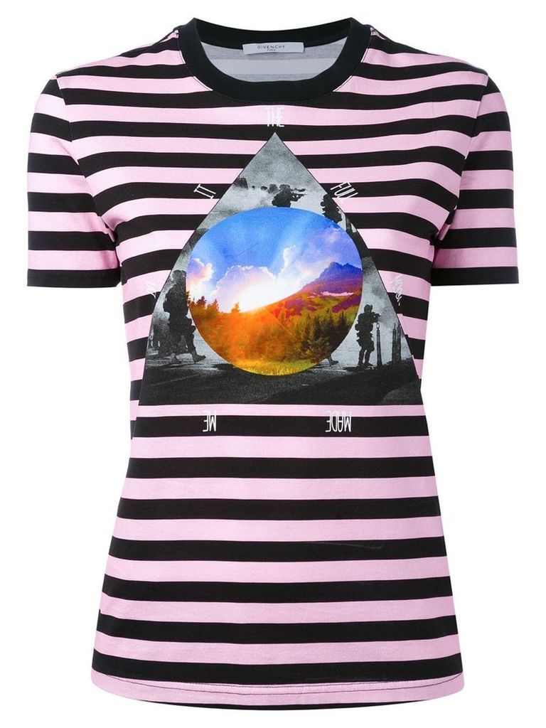 Givenchy stripe 'Full Moon' T-shirt - PURPLE