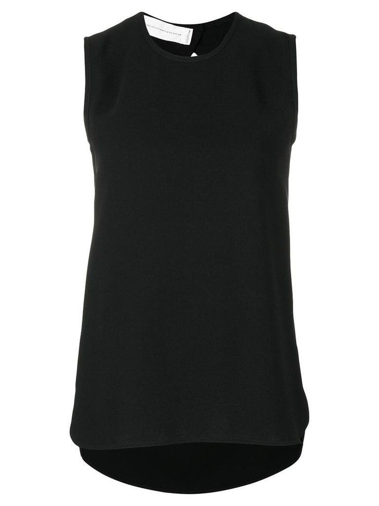 Victoria Victoria Beckham ruched back tank top with bow - Black