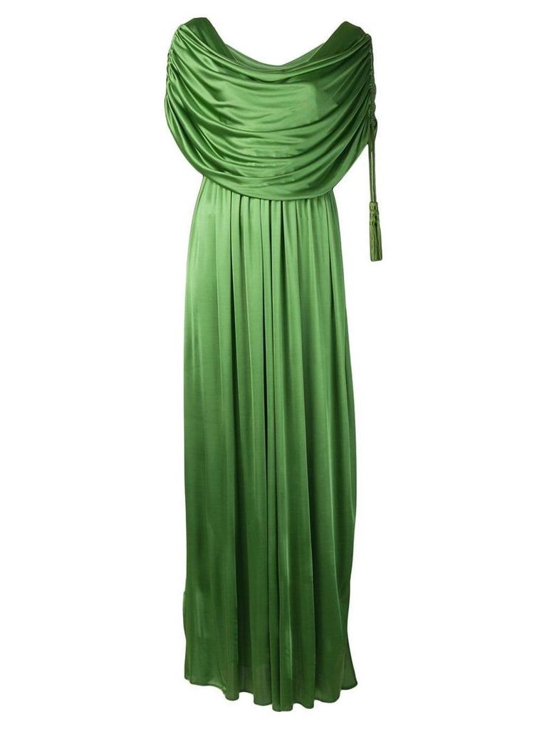 LANVIN Long draped dress - Green