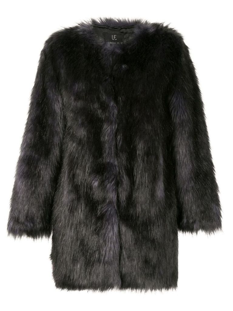 Unreal Fur faux fur Midnight Coat - Black