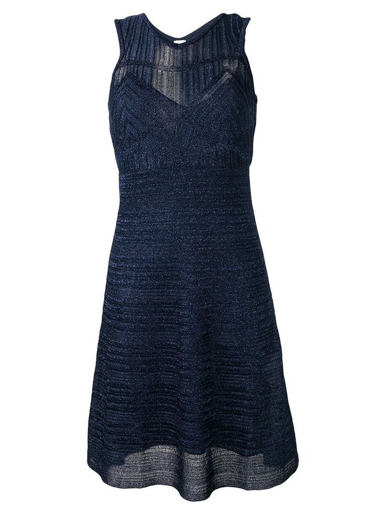 M Missoni patterned knit dress - Blue