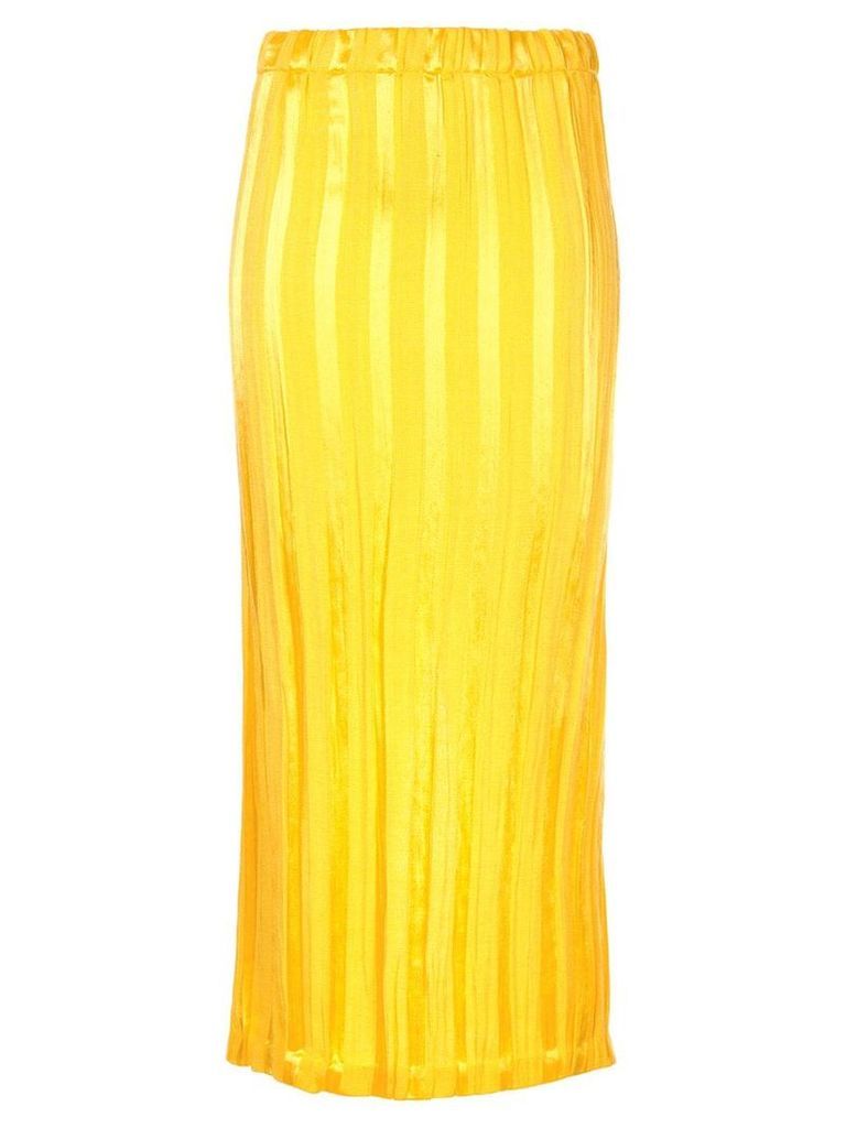 Zero + Maria Cornejo striped pencil skirt - Yellow