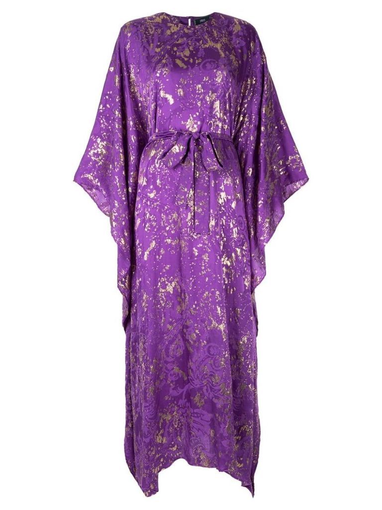 Taller Marmo printed kimono style dress - Purple