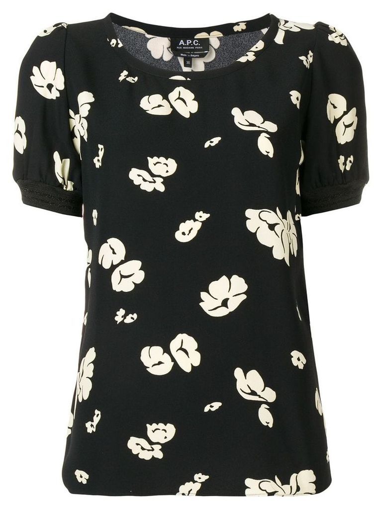 A.P.C. floral print blouse - Black