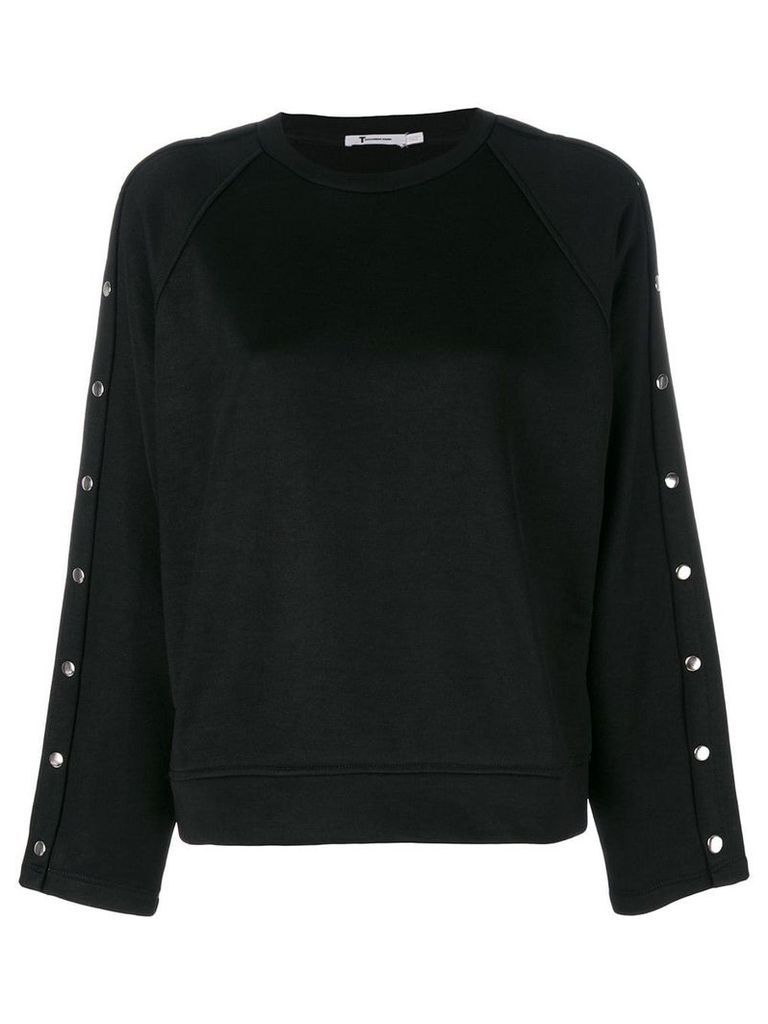 T By Alexander Wang studded sweatshirt - Black