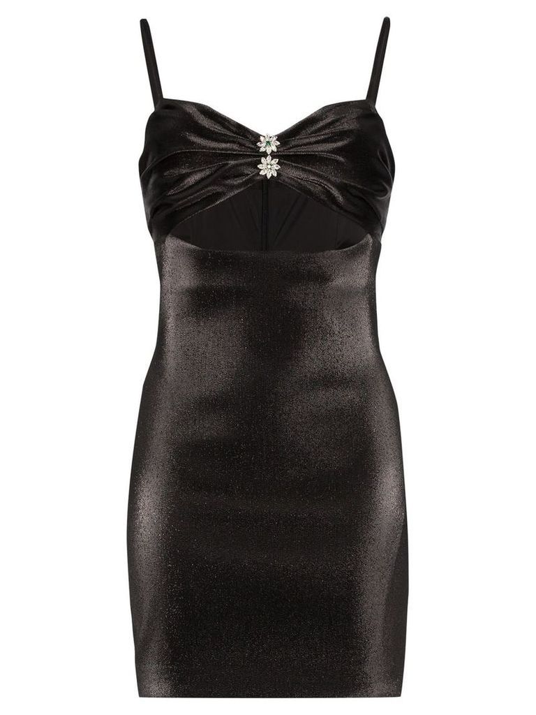 AREA cutout mini-dress - Black