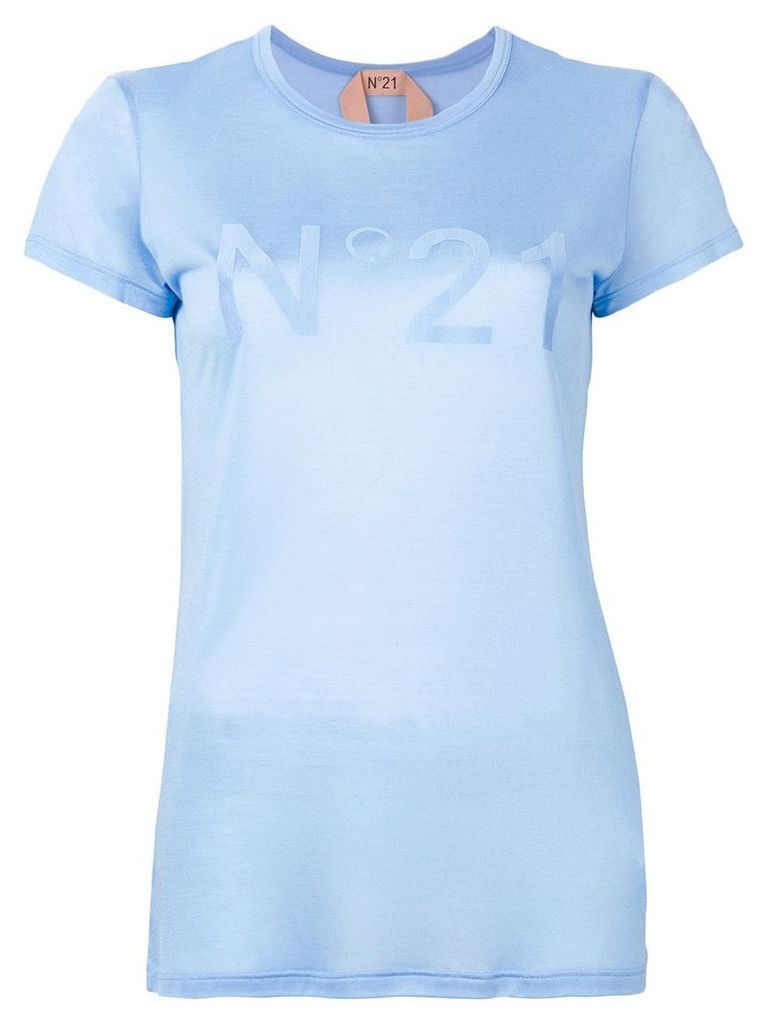 Nº21 printed logo T-shirt - Blue