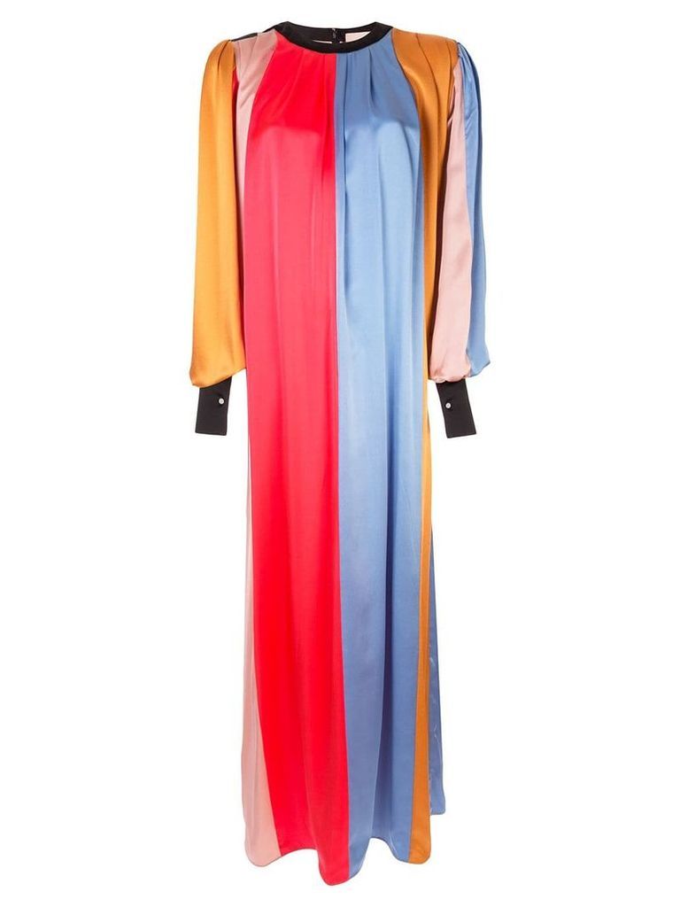 Roksanda striped pleated maxi dress - Multicolour