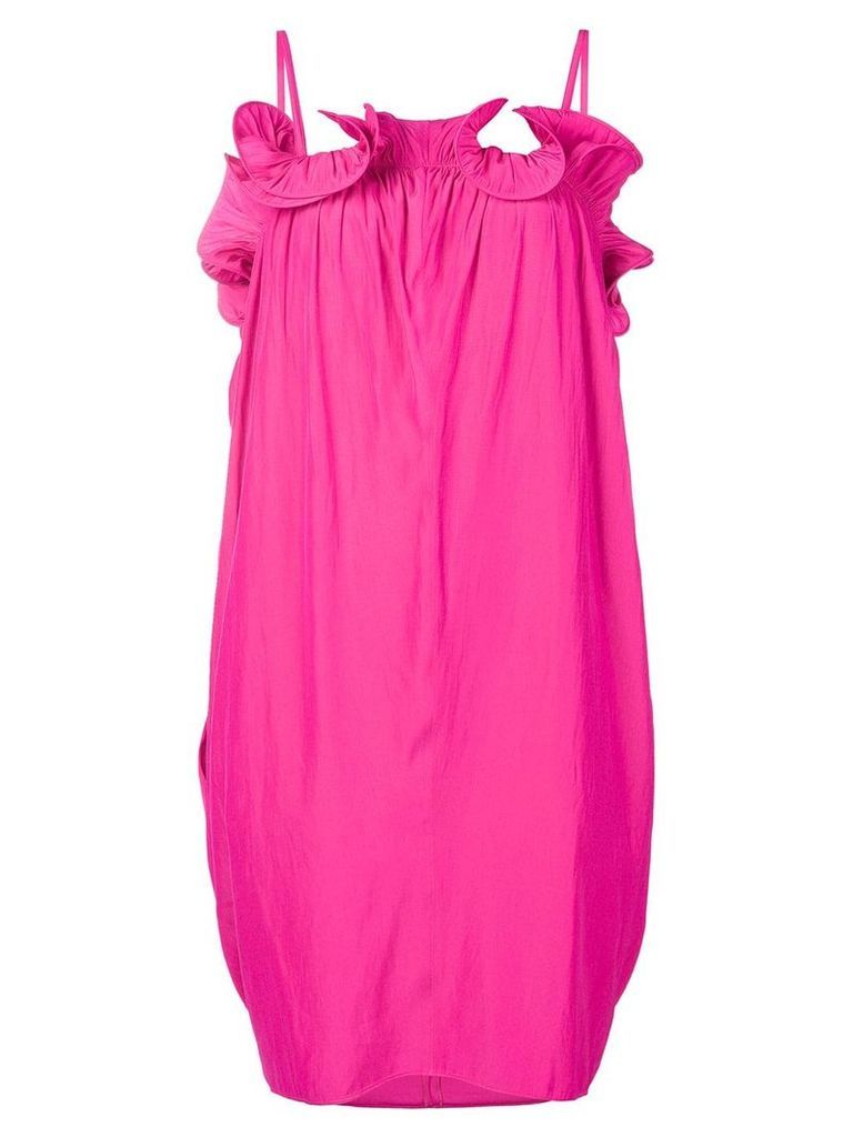 LANVIN petal-shaped ruffle dress - PINK