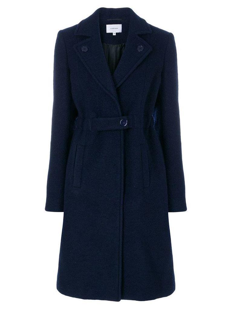 Carven single breasted coat - Blue