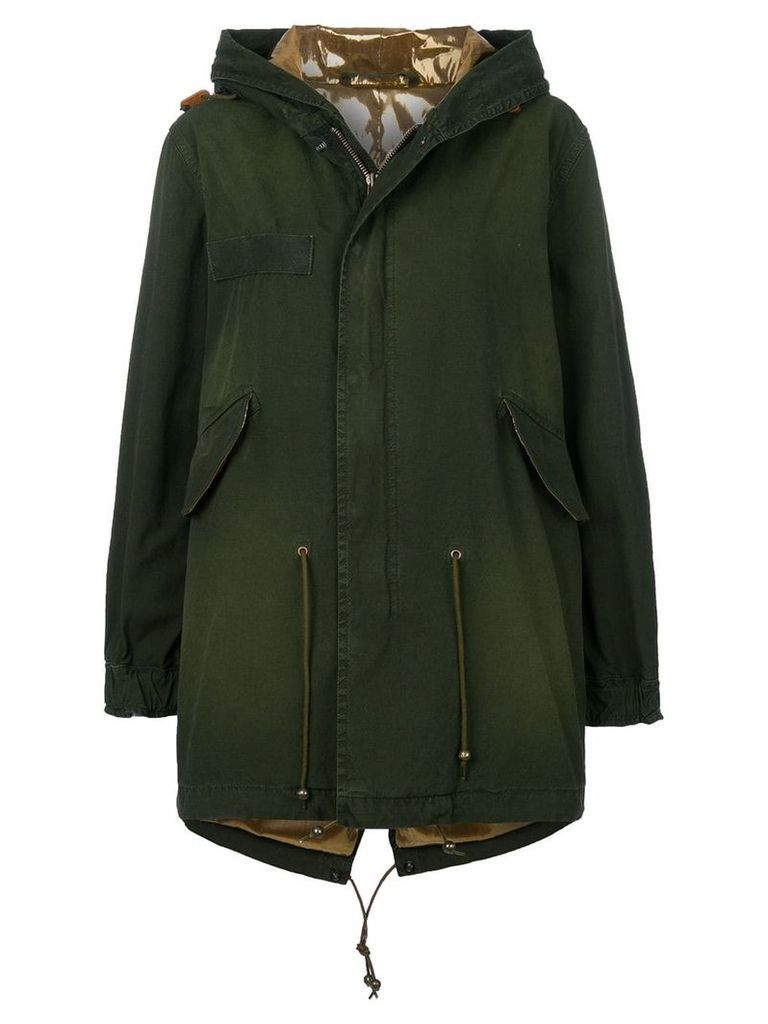 Mr & Mrs Italy cropped hooded parka - Green