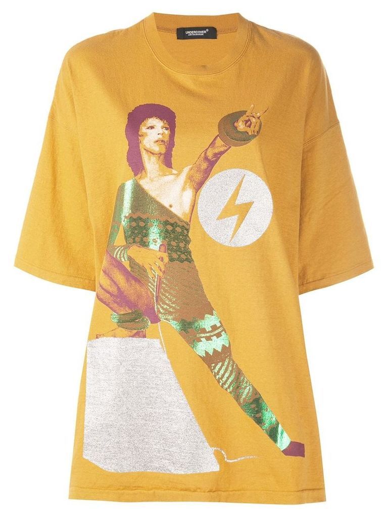 Undercover David Bowie oversized T-shirt - Yellow