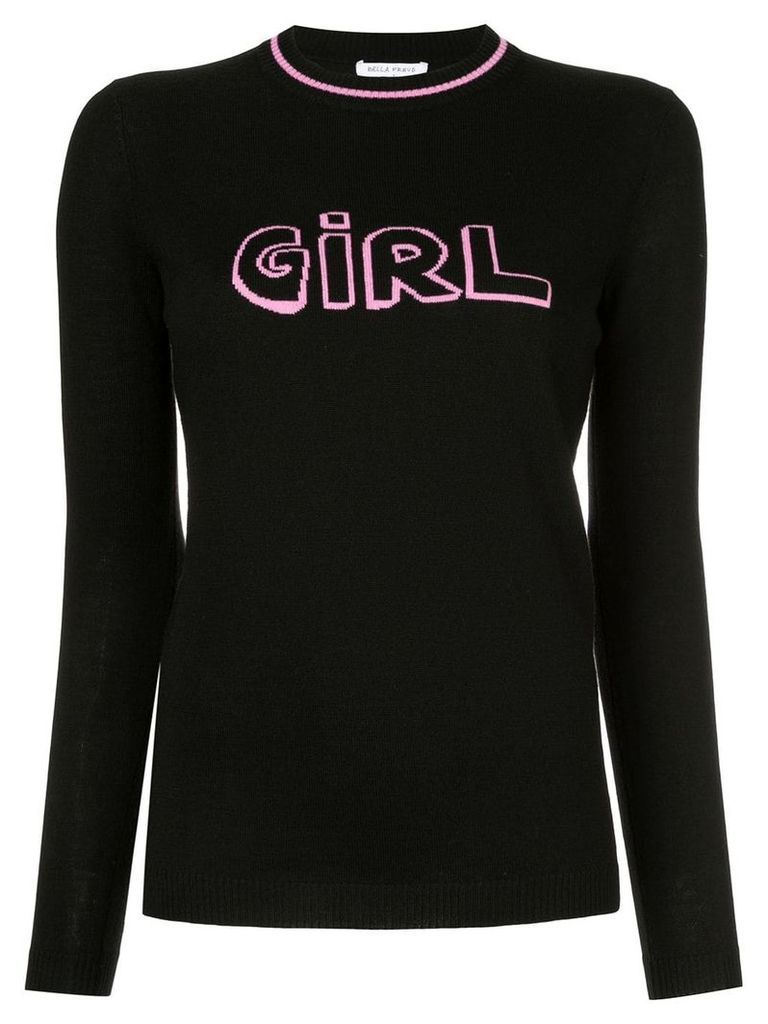 Bella Freud Girl intarsia jumper - Black
