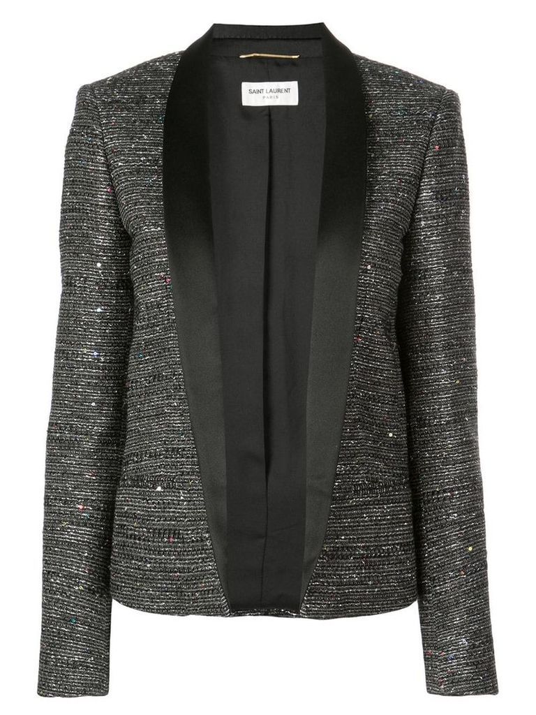 Saint Laurent tweed blazer - Black