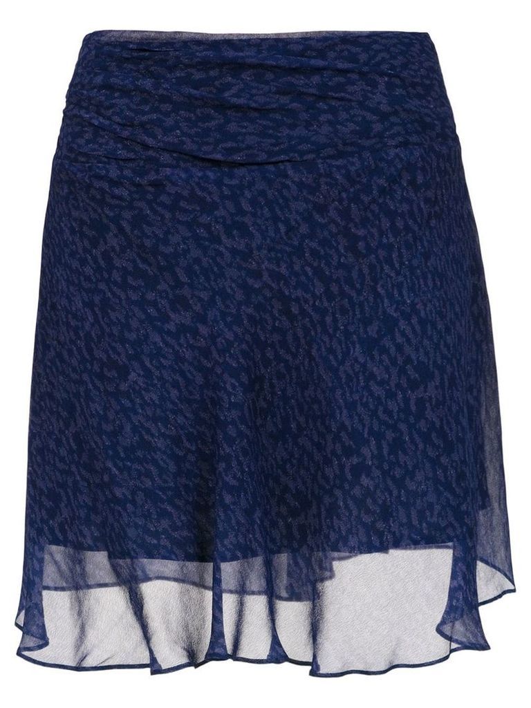 Tufi Duek printed a-line skirt - Blue
