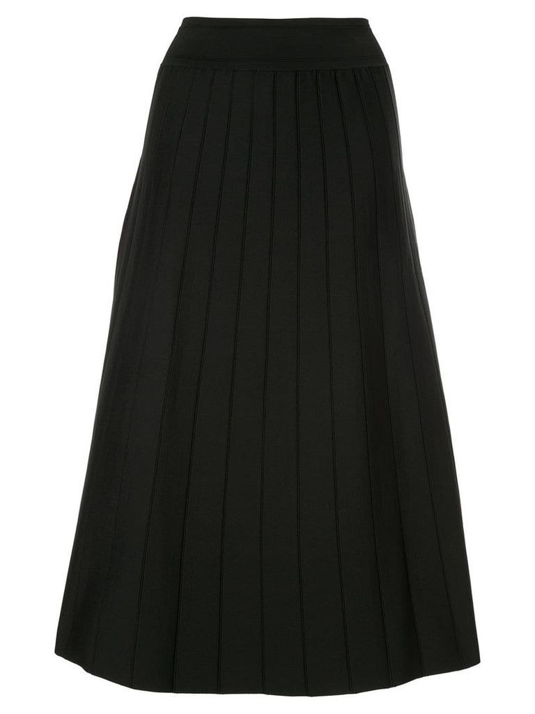 Casasola A-line pleated midi skirt - Black