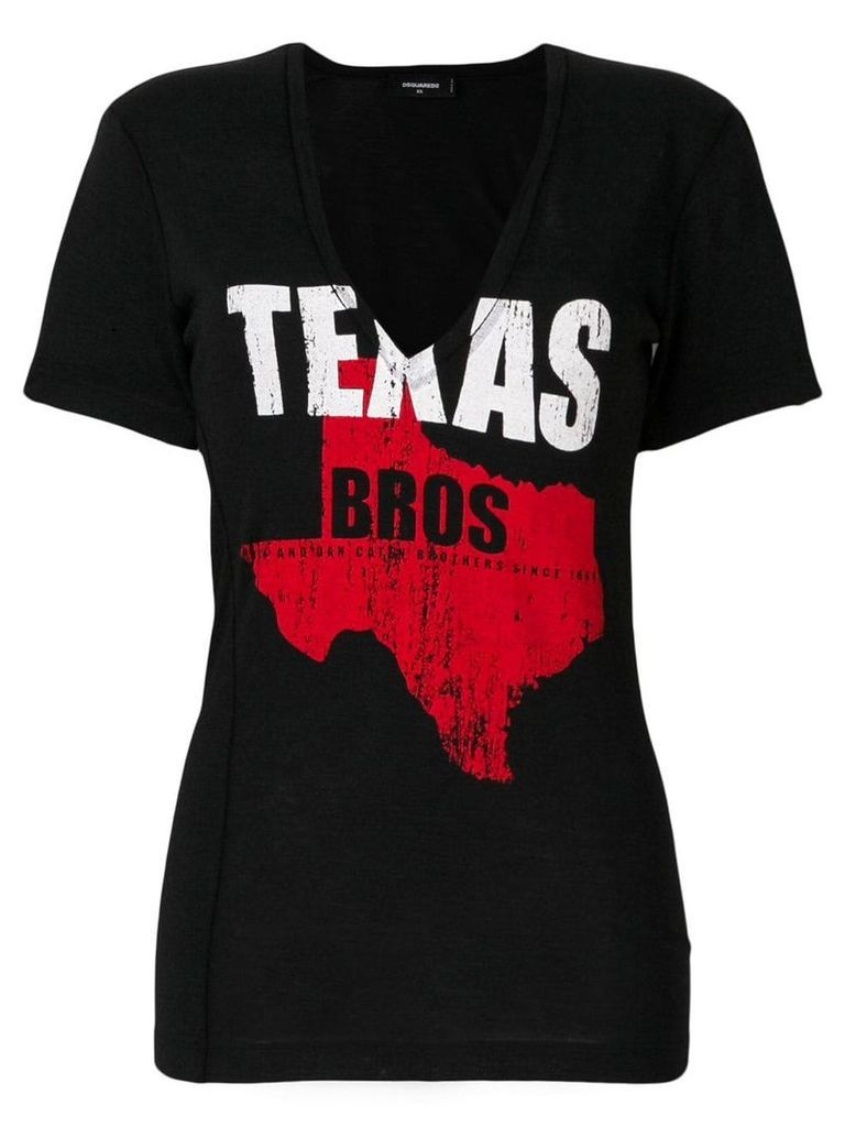 Dsquared2 Texas Bros T-shirt - Black