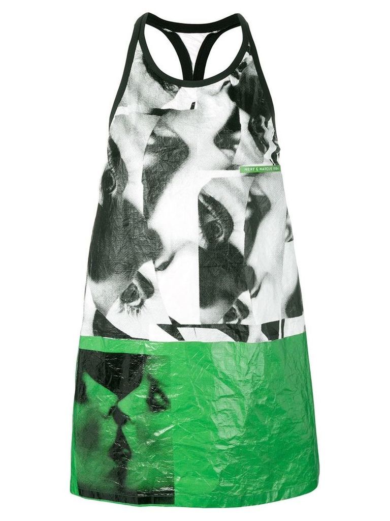 Dsquared2 X Mert and Marcus printed dress - White