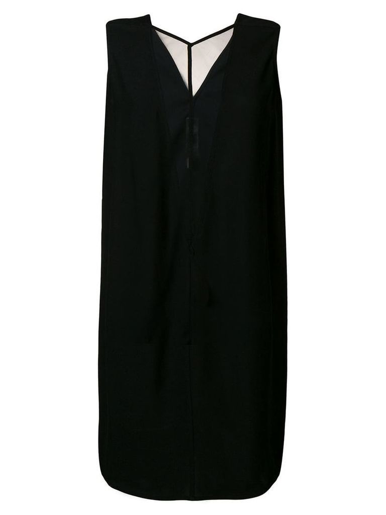 Rick Owens sheer panel dress - Black
