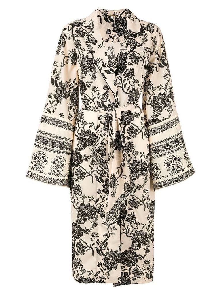 Johanna Ortiz kimono coat - White