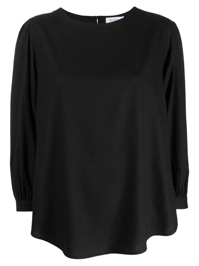 Rodebjer curved loose top - Black