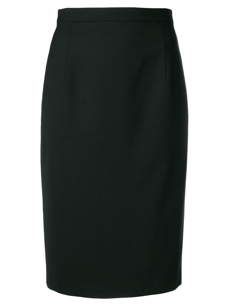 Theory fitted midi pencil skirt - Black