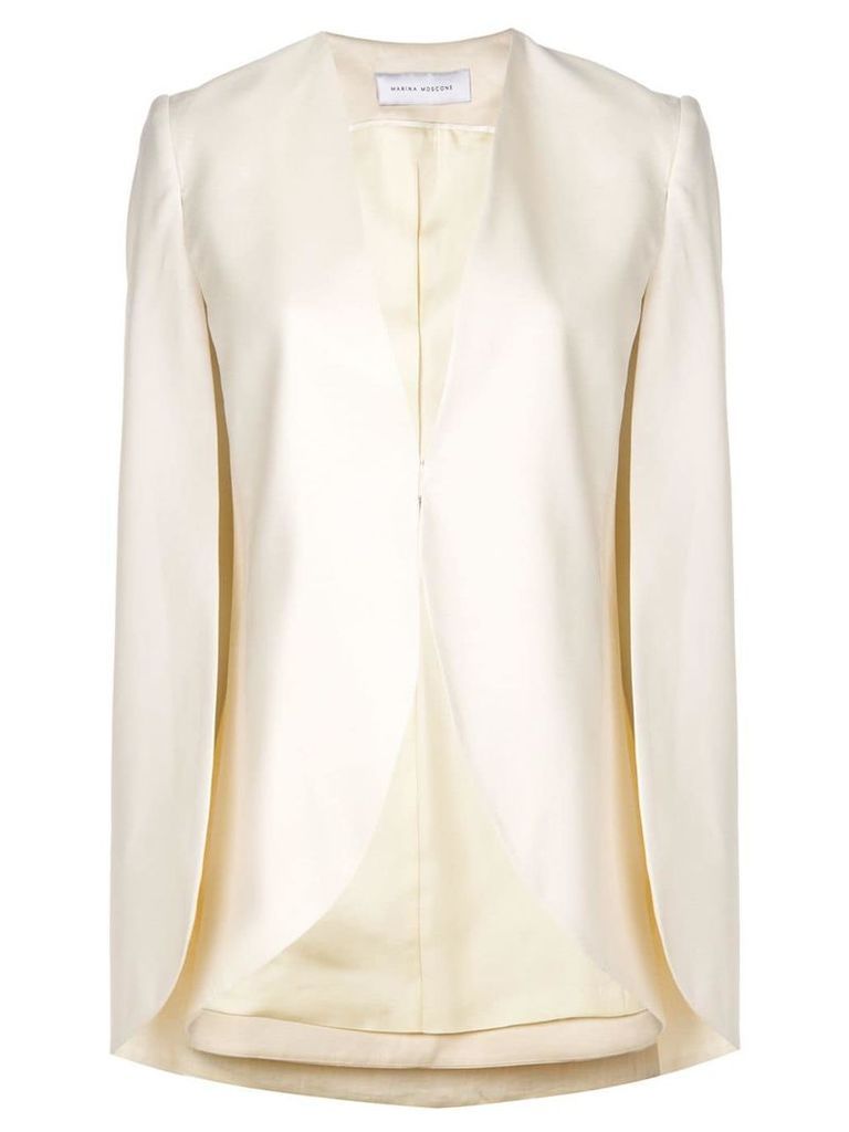 Marina Moscone half-moon jacket - White