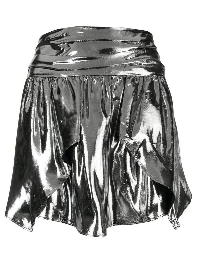Isabel Marant high waist draped skirt - SILVER