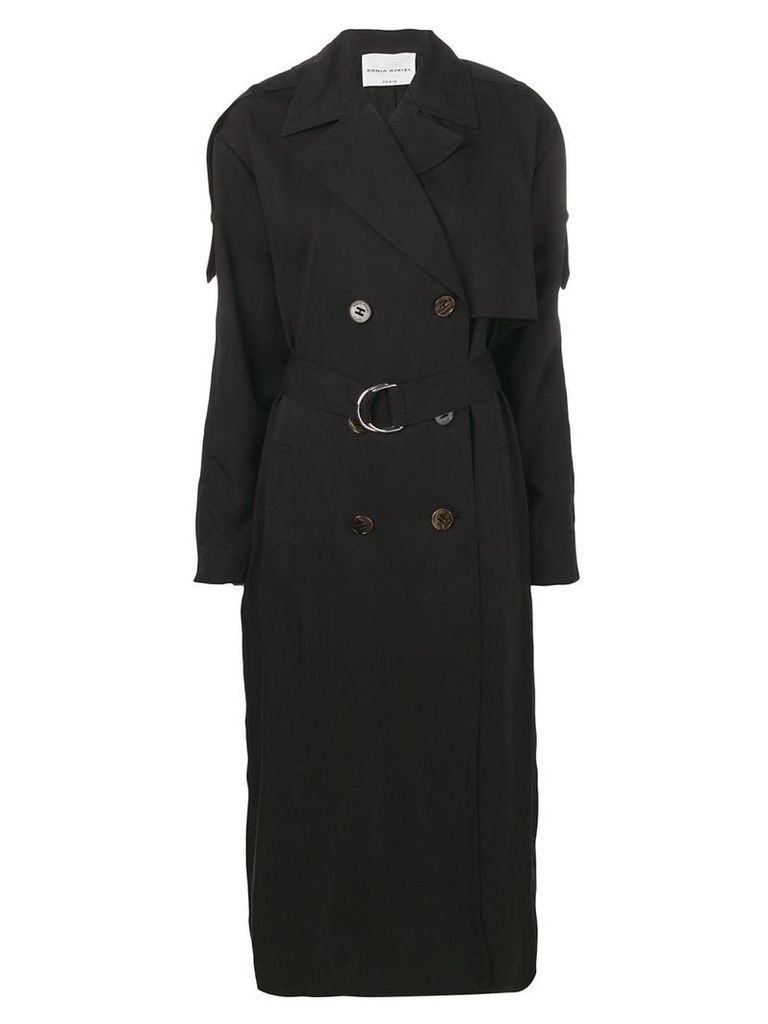 Sonia Rykiel belted trench coat - Black