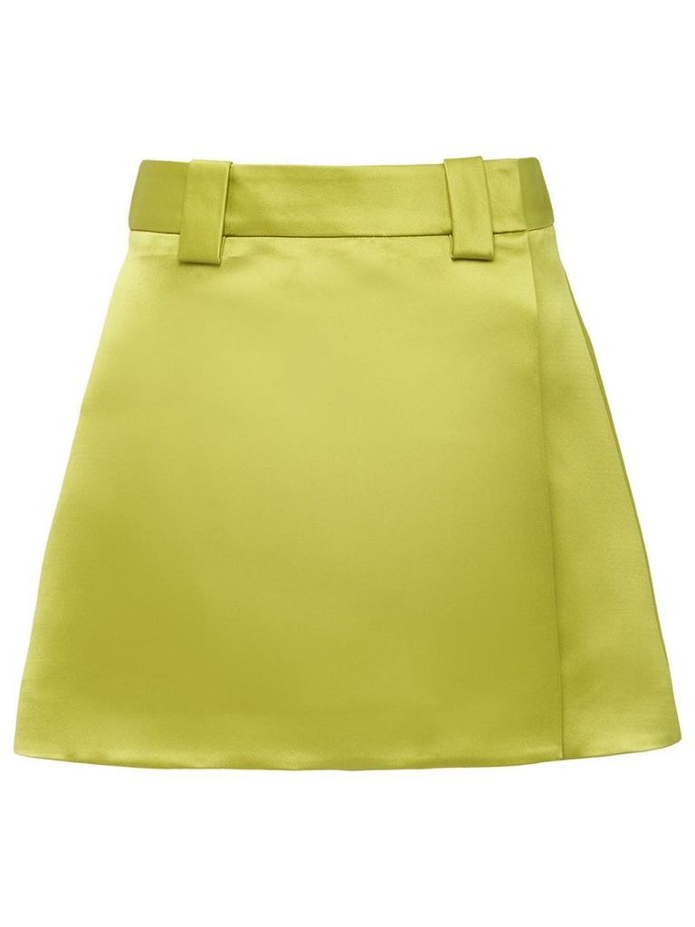 Prada double satin skirt - Green