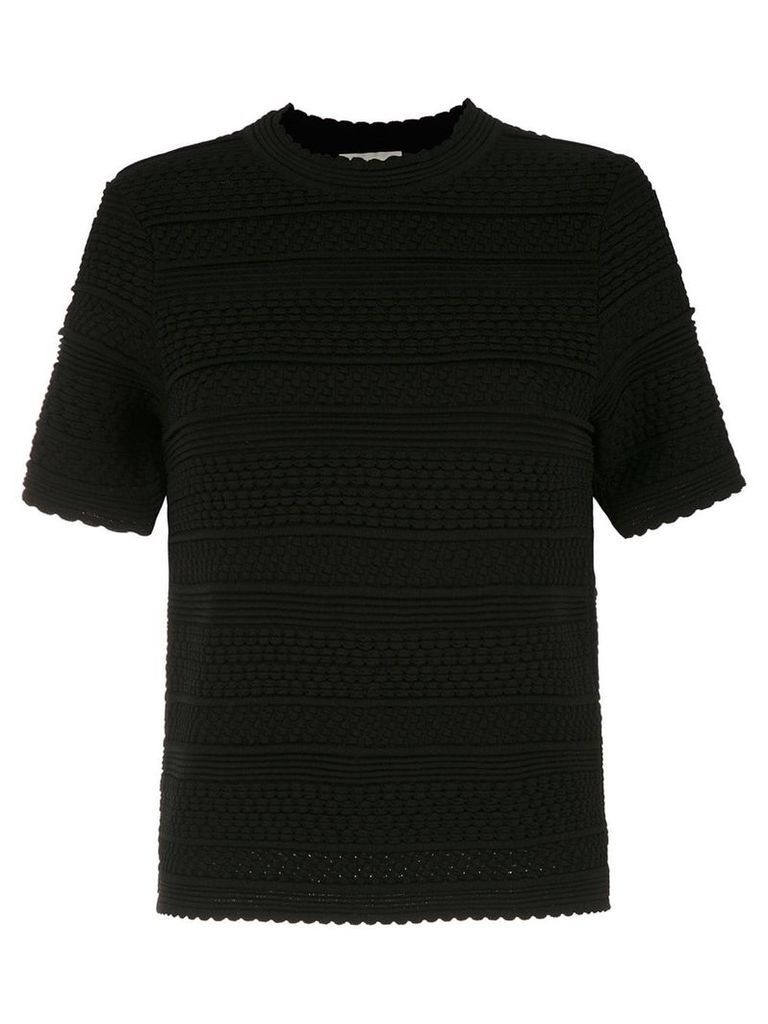 Egrey knit blouse - Black