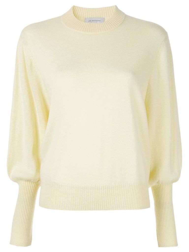 Lee Mathews cashmere knitted sweater - Yellow