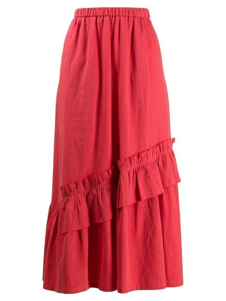 Neul ruffle detail skirt - Red