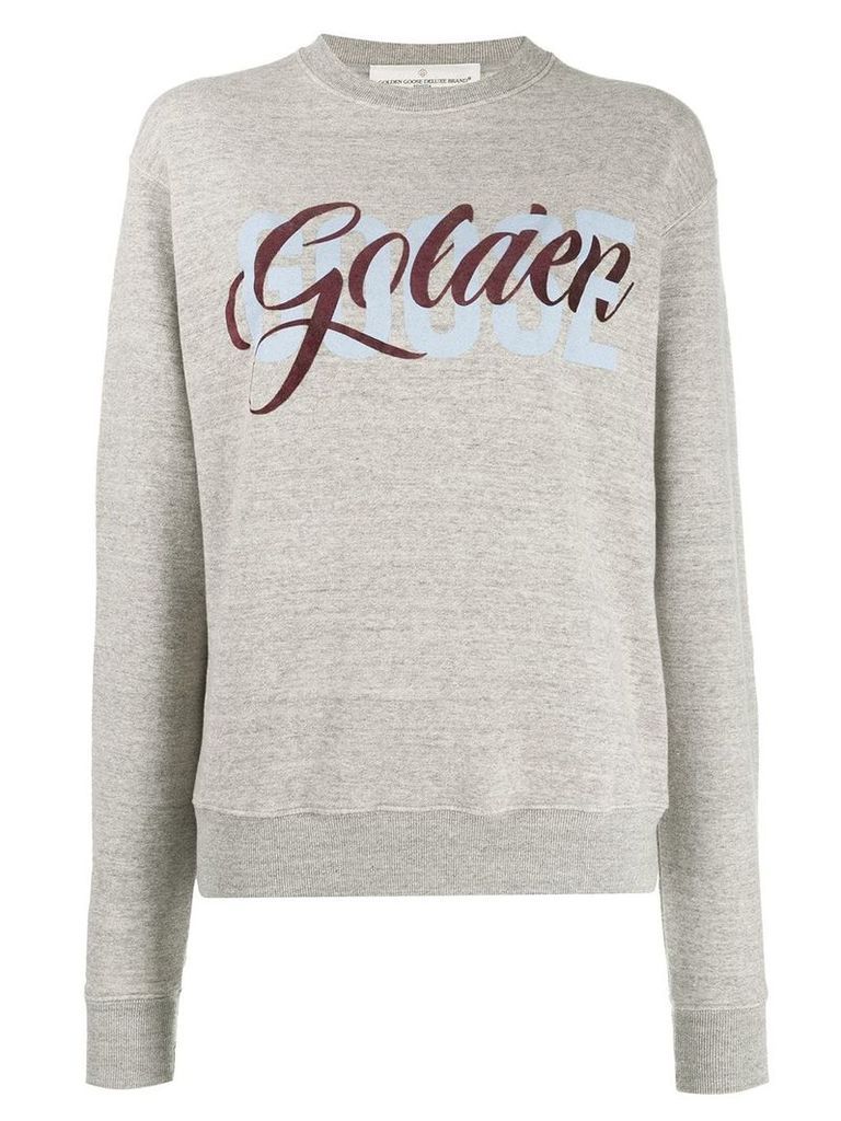 Golden Goose logo print sweatshirt - Grey