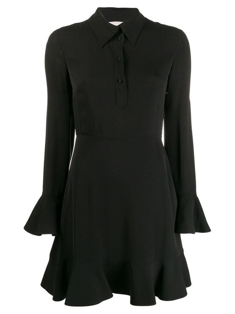 Valentino pointed collar shirt dress - Black
