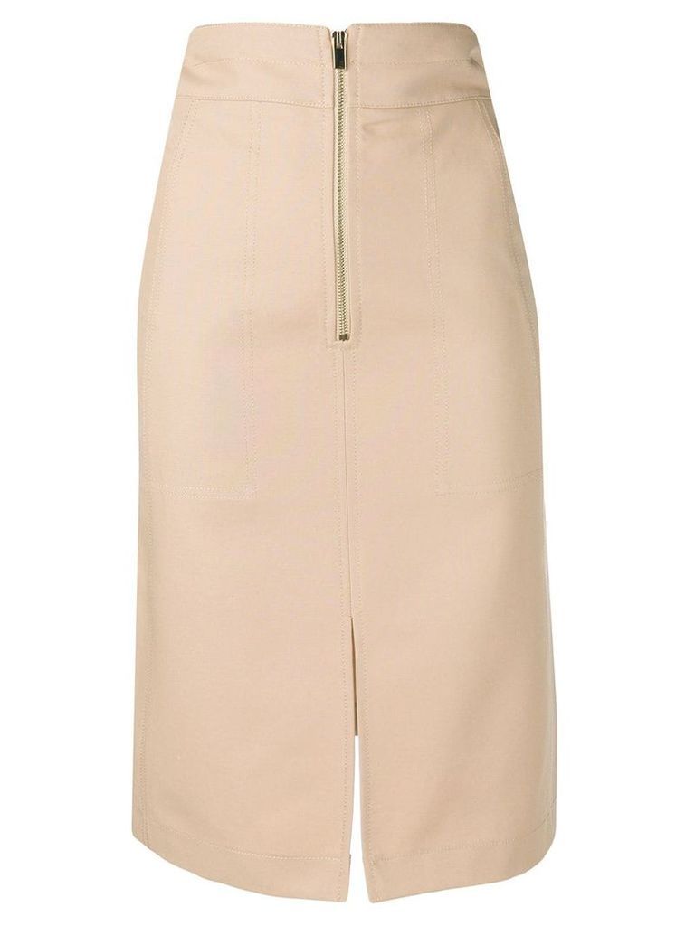 Twin-Set high-waisted skirt - Neutrals