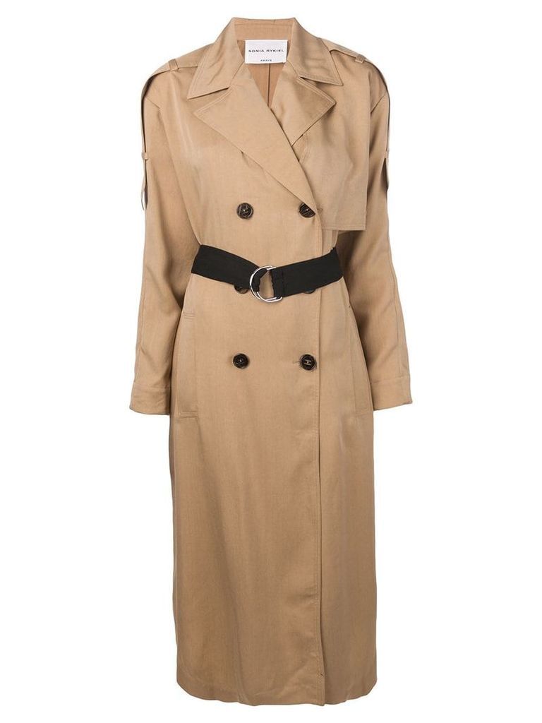 Sonia Rykiel belted trench coat - NEUTRALS