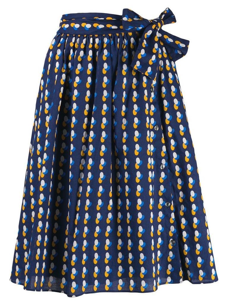 A.P.C. printed skirt - Blue
