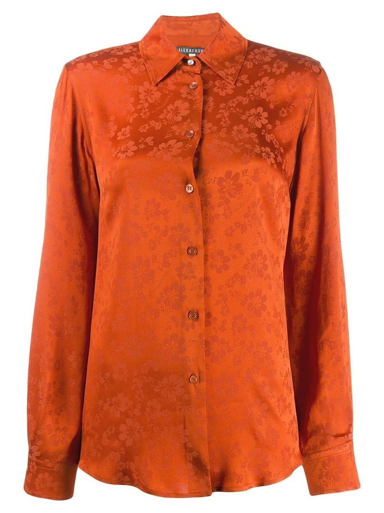 Alexa Chung tonal floral print shirt - Orange