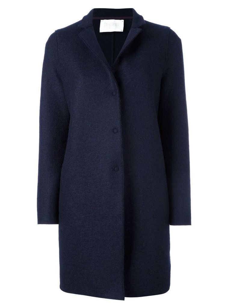 Harris Wharf London single breasted coat - Blue