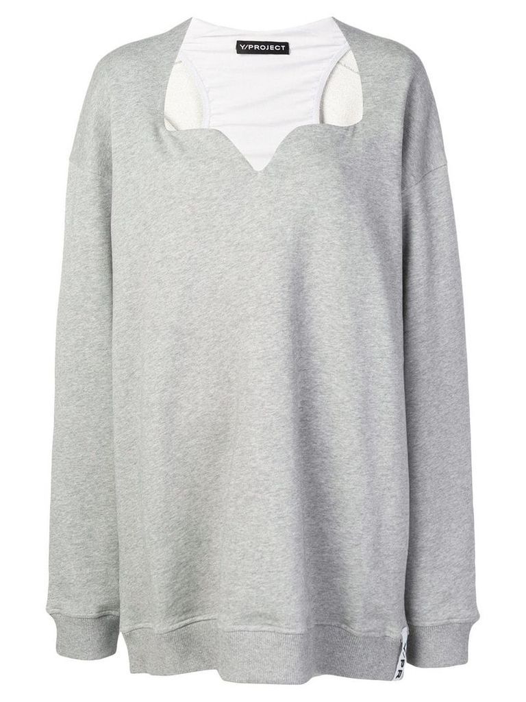 Y/Project push-up sweatshirt - Grey